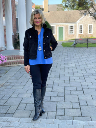 LULU-B BLU TAILORED SLEEVE TOP LULU-B