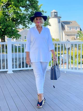 WHITE TUNIC LULU-B