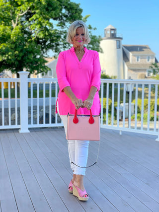HOT PINK TUNIC LULU-B