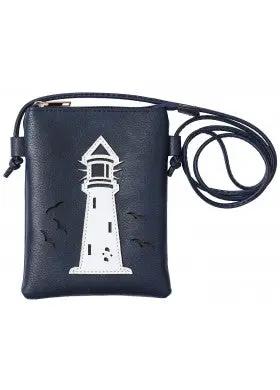 NAVY LIGHTHOUSE CROSS BODY BAG BEACH STYLE