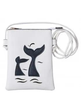 WHITE WHALE TAIL CROSS BODY BAG BEACH STYLE