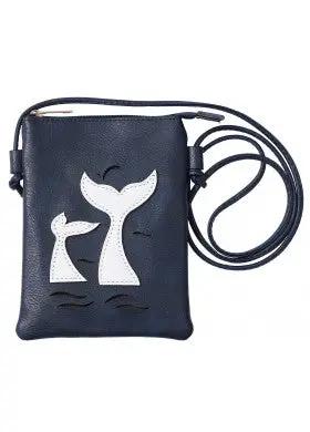 WHITE WHALE TAIL CROSS BODY BAG BEACH STYLE