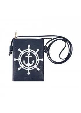 SHIP ANCHO0R AND WHEEL CROSS BODY BAG CATHYS RESORTWEAR