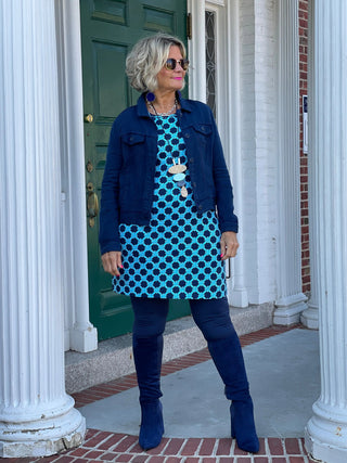 LULU-B NAVY LINEN JACKET LULU-B