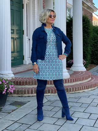 LULU-B NAVY LINEN JACKET LULU-B