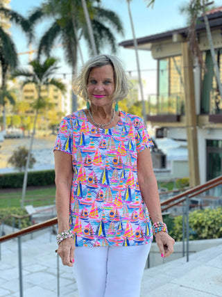 SAIL AWAY SHORT SLEEVE LULU-B