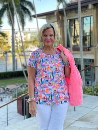 SAIL AWAY SHORT SLEEVE LULU-B