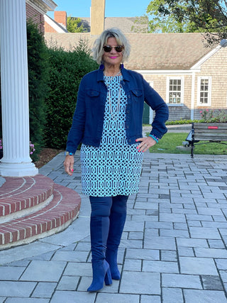 LULU-B NAVY LINEN JACKET LULU-B