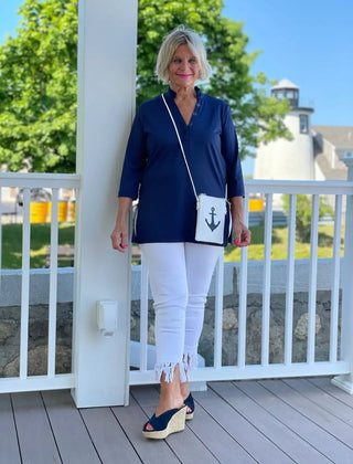 ANCHOR CROSS BODY BAG 2 COLORS BEACH STYLE