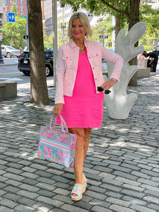 LULU-B PINK SEERSUCKER JACKET LULU-B