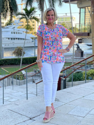 SAIL AWAY SHORT SLEEVE LULU-B