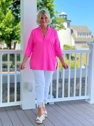 HOT PINK TUNIC LULU-B