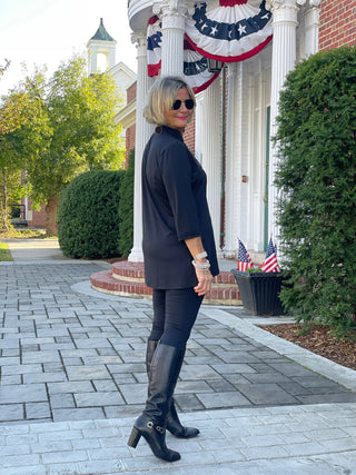 LULU-B BLACK TRAVEL LEGGINGS LULU-B