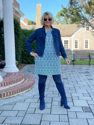 LULU-B NAVY LINEN JACKET LULU-B