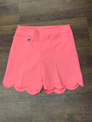 LULU-B CORAL SCALLOP SHORTS LULU-B