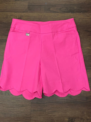 LULU-B HOT PINK SCALLOP SHORTS LULU-B