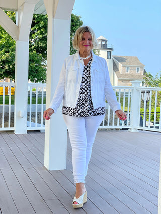 TAILORED NAPLES DAY SLEEVELESS V NECK LULU-B