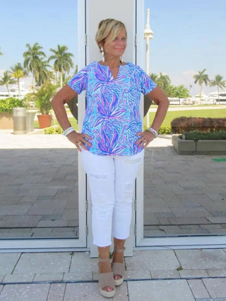 EMMA BLUES SHORT SLEEVE - Cathys Place