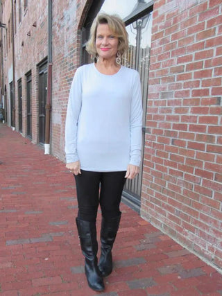 BASE LAYER SILVER TOP - Cathys Place