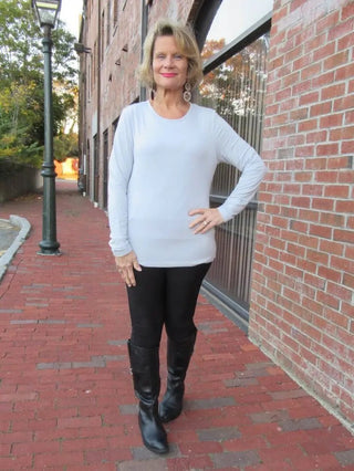 BASE LAYER SILVER TOP - Cathys Place
