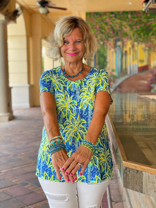 UNDER THE PALM TREE SHORT SLEEVE - Cathys Place