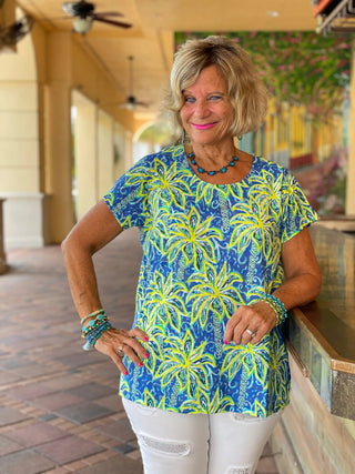 UNDER THE PALM TREE SHORT SLEEVE - Cathys Place