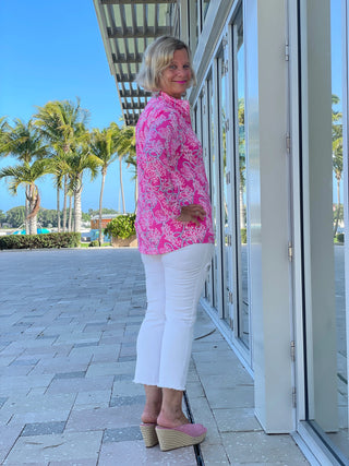 PINK LANE ZIPPER TOP - Cathys Place