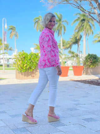 PINK LANE ZIPPER TOP - Cathys Place