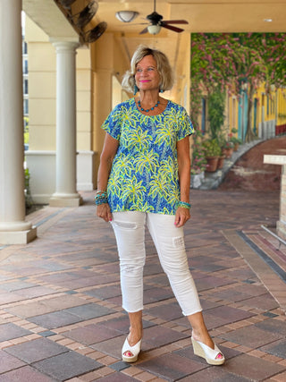UNDER THE PALM TREE SHORT SLEEVE - Cathys Place