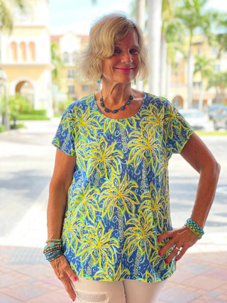 UNDER THE PALM TREE SHORT SLEEVE - Cathys Place