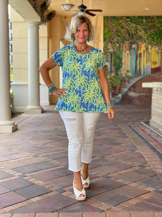 UNDER THE PALM TREE SHORT SLEEVE - Cathys Place