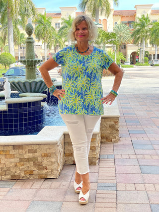 UNDER THE PALM TREE SHORT SLEEVE - Cathys Place