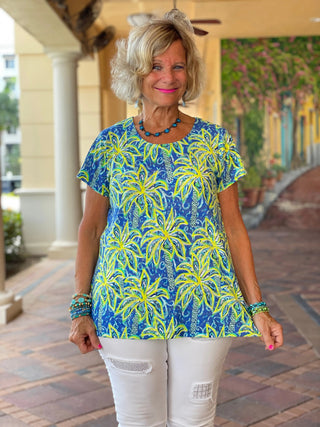 UNDER THE PALM TREE SHORT SLEEVE - Cathys Place