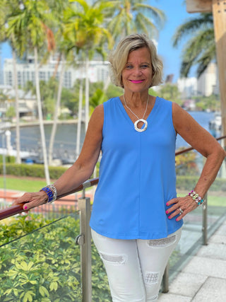 TAILORED PERRI V-NECK - Cathys Place