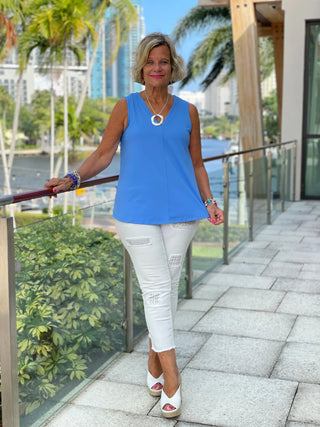 TAILORED PERRI V-NECK - Cathys Place