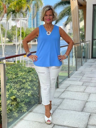 TAILORED PERRI V-NECK - Cathys Place