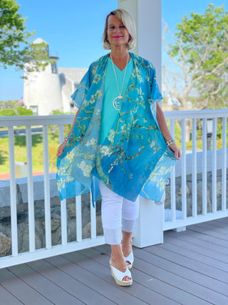 AQUA SEA KIMONO - Cathys Place