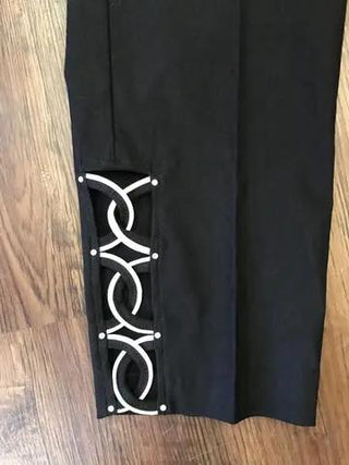 RHINESTONE CAPRI BLACK - Cathys Place