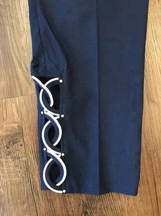 RHINESTONE CAPRI NAVY - Cathys Place