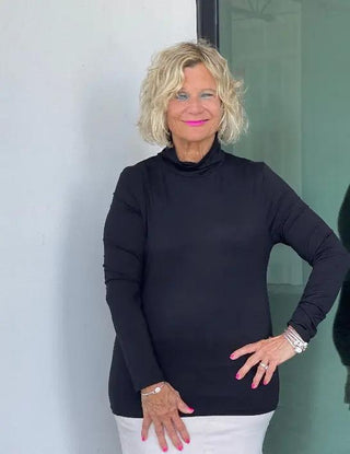 BASE LAYER TURTLE NECK BLACK 11 COLORS - Cathys Place