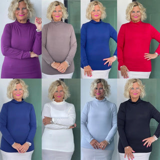 BASE LAYER TURTLE NECK BLACK 11 COLORS - Cathys Place