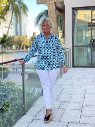 SERENA BLUE ZIPPER - Cathys Place