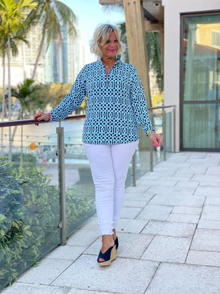 SERENA BLUE ZIPPER - Cathys Place