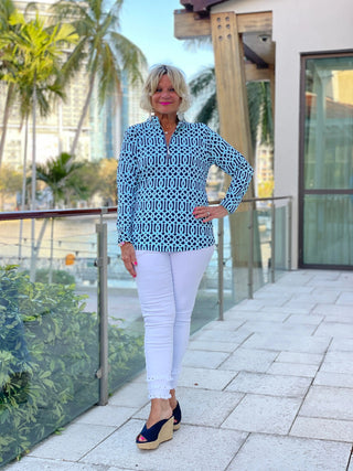 SERENA BLUE ZIPPER - Cathys Place
