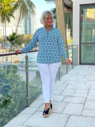 SERENA BLUE ZIPPER - Cathys Place