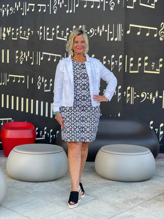 NAPLES DAY SLEEVE DRESS - Cathys Place