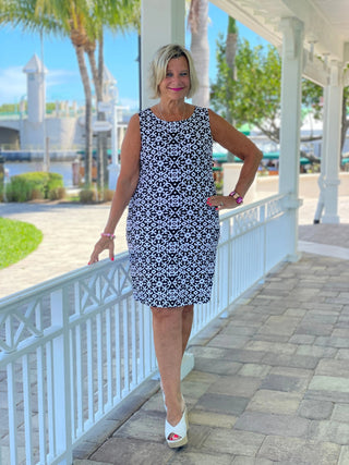 NAPLES DAY SHIFT DRESS - Cathys Place