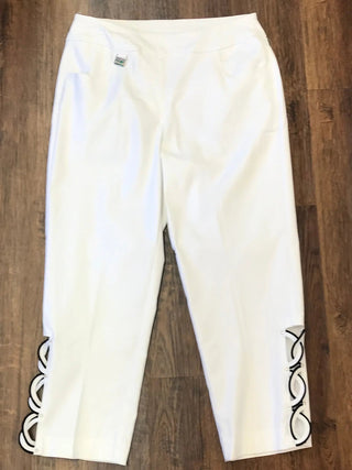 WOMENS RHINESTONE CAPRI WHITE - Cathys Place