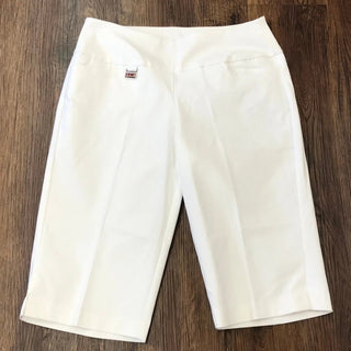 WHITE BERMUDA SHORT 10" INSEAM - Cathys Place