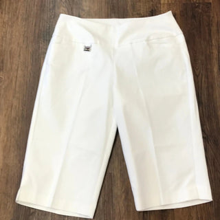 WHITE BERMUDA SHORT 10" INSEAM - Cathys Place